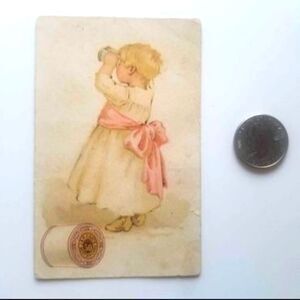Victorian Vintage Advertising Trade Card J&P Coats'